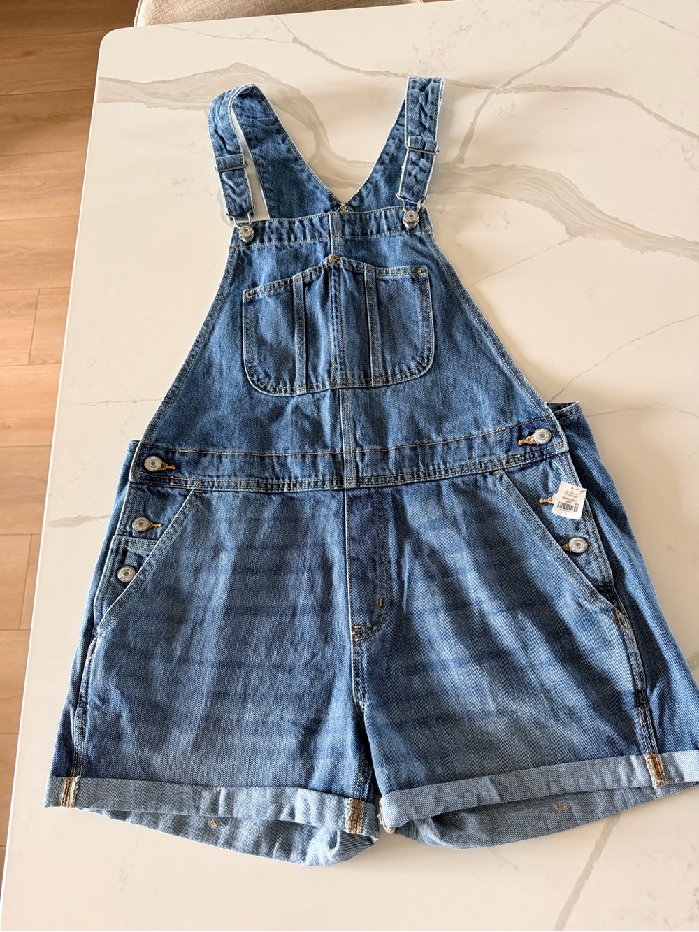 Old Navy Denim Short Overalls - Classic Blue